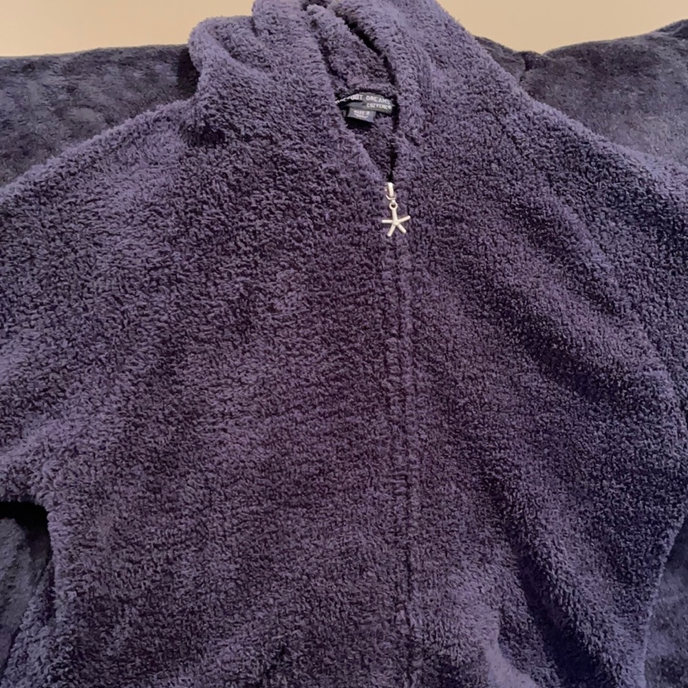 Barefoot dreams hooded navy robe